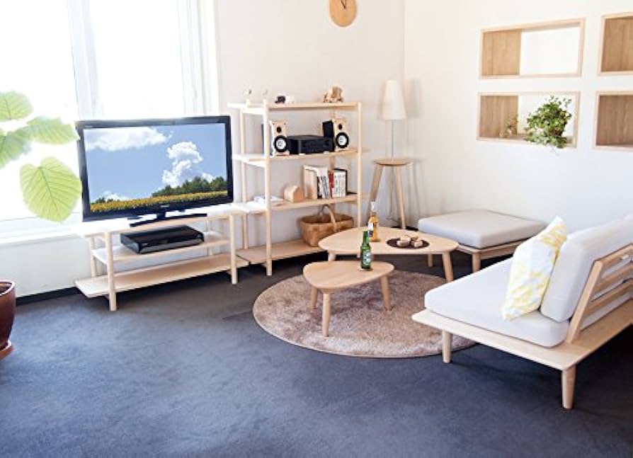 Amazon | cosine リビングシェルフ85 メープル LS-02NM | COSINE